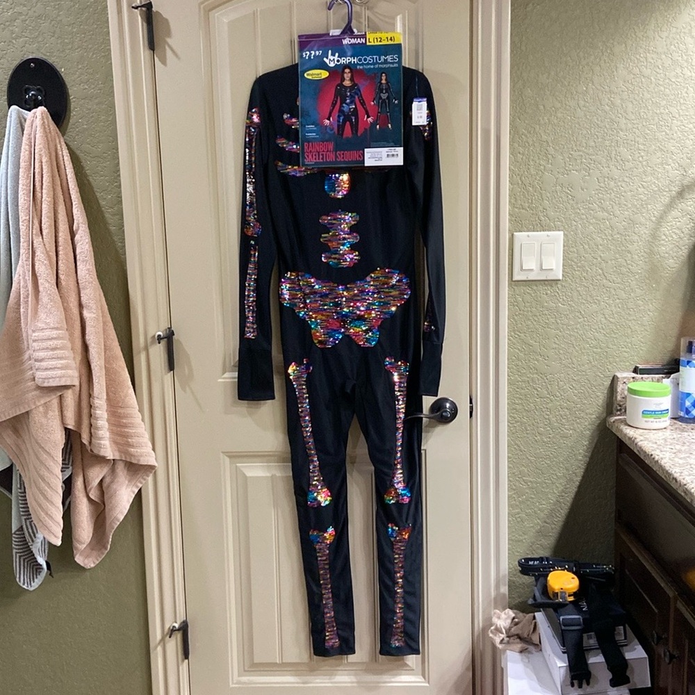 One-Piece Rainbow Skeleton by Morph Costumes.  NWOT!